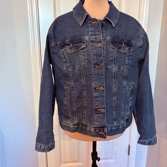 Time and Tru Blue Jean Jacket - Picture 1 of 9